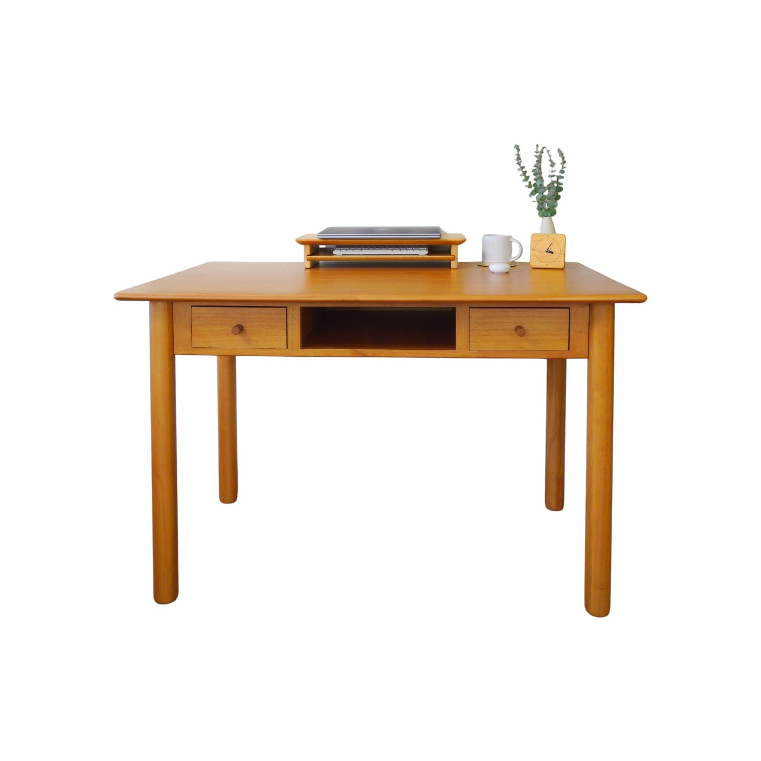 โต๊ะทำงานไม้ยางพารา MAAI DESIGN รุ่น HIROSHI TABLE สีโอ๊ค_0